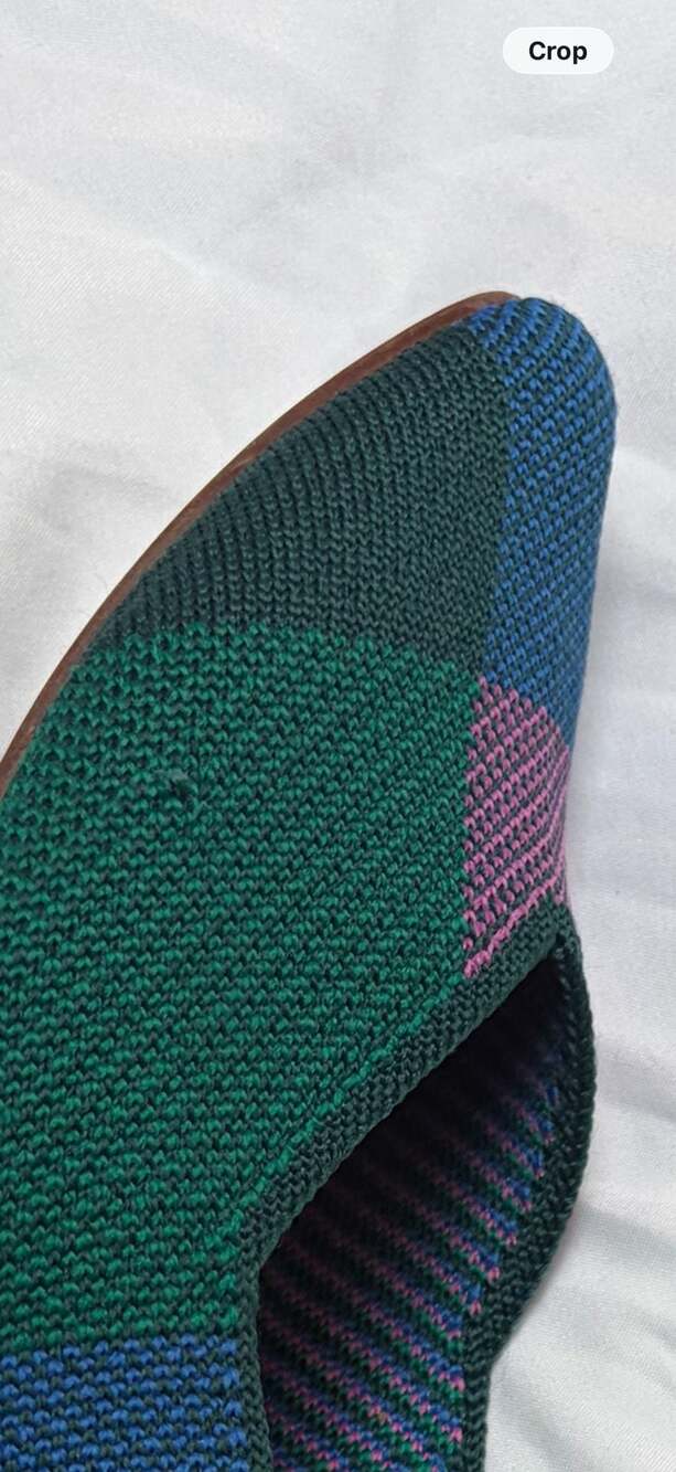 Rothy's The Point Multi-Color Geometric Pattern Knit Flats 8.5 - Picture 11 of 11